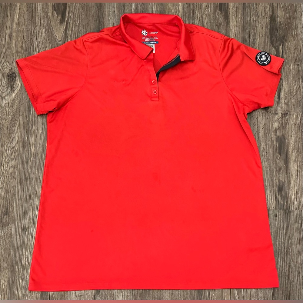 Women’s Chick-Fil-A Red/Blue Employee Performance Stretch Polo Shirt- XL